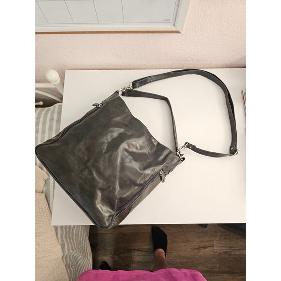 RARE Toni Mir Gorgeous Leather Handbag With Adjustable Crossbody Strap - Picture 2 of 5